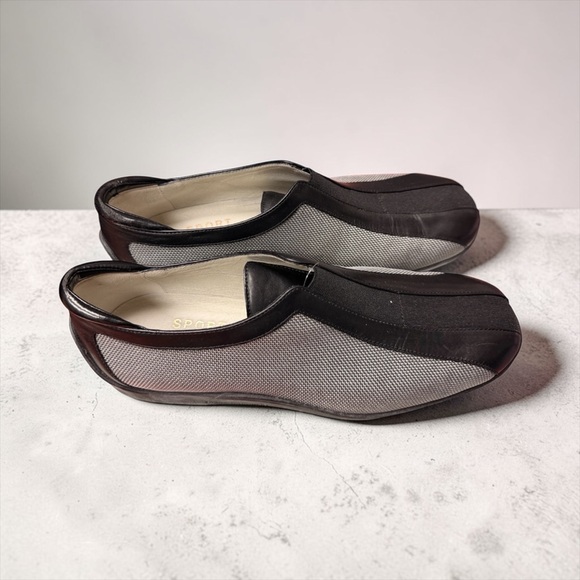 Donald J. Pliner Shoes - Donald J Pliner Sport Nuru Slip On Shoes Black Silver Mesh Italy Size 8.5